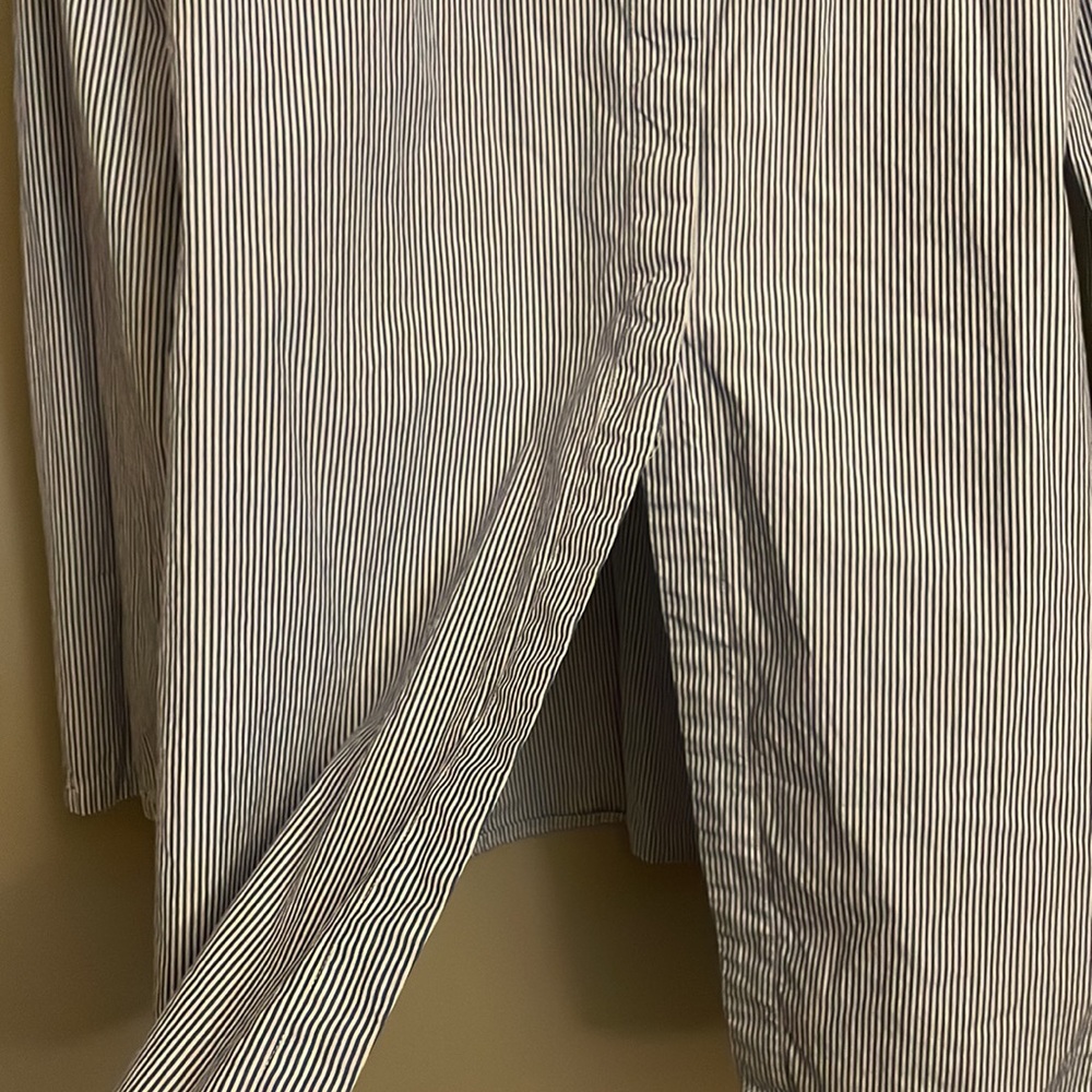 Theory Blue Striped Tunic Top - Picture 5 of 7